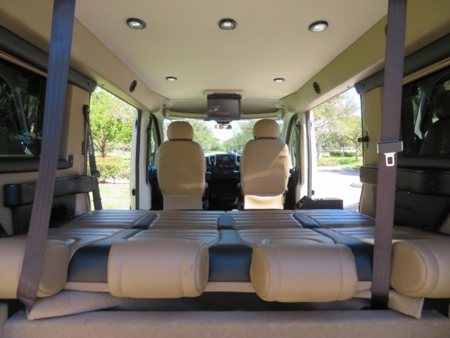 2016 Gold /Tan and Black Leather RAM Promaster (3C6TRVAG5GE) , located at 4301 Oak Circle #19, Boca Raton, FL, 33431, (954) 561-2499, 26.388861, -80.084038 - You are looking at a Gorgeous 2016 Ram Promaster Tempest X Handicap Wheelchair Conversion Van with 30K Original Miles, Lowered Floor, Dual Side Entry Doors, Power Passenger Side Entry Door, 750lb Braunability Wheelchair Lift, 4 Passenger Rear Power Bench Seat/Bed, Navigation, Rear Entertainment, Sur - Photo#73